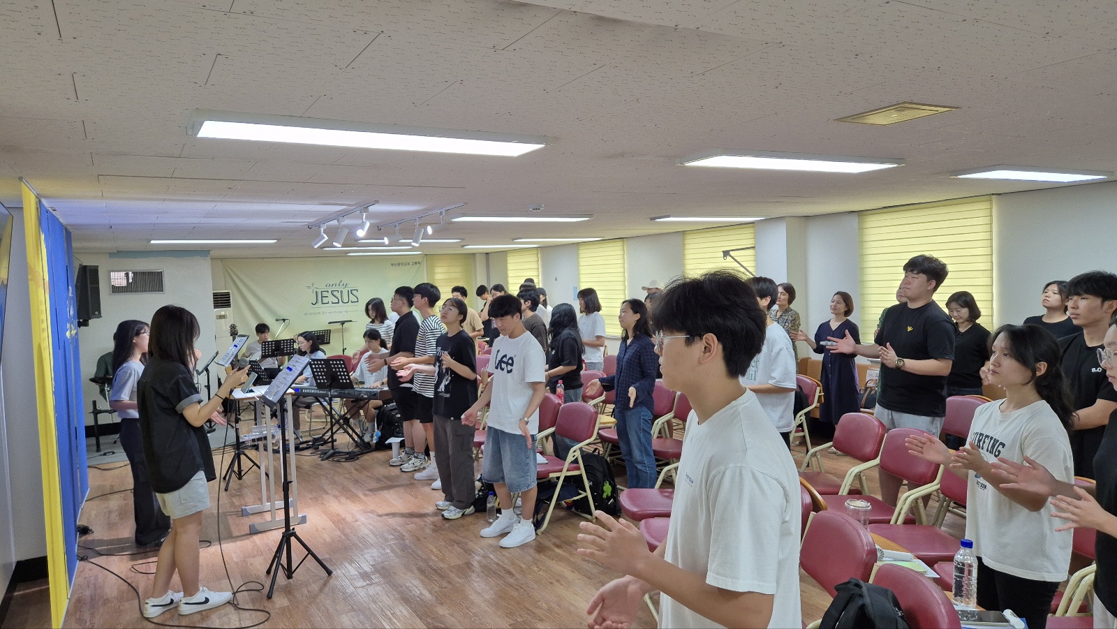 KakaoTalk_20240805_023533612.jpg : 8월 4일 고등부 예배 사진입니다