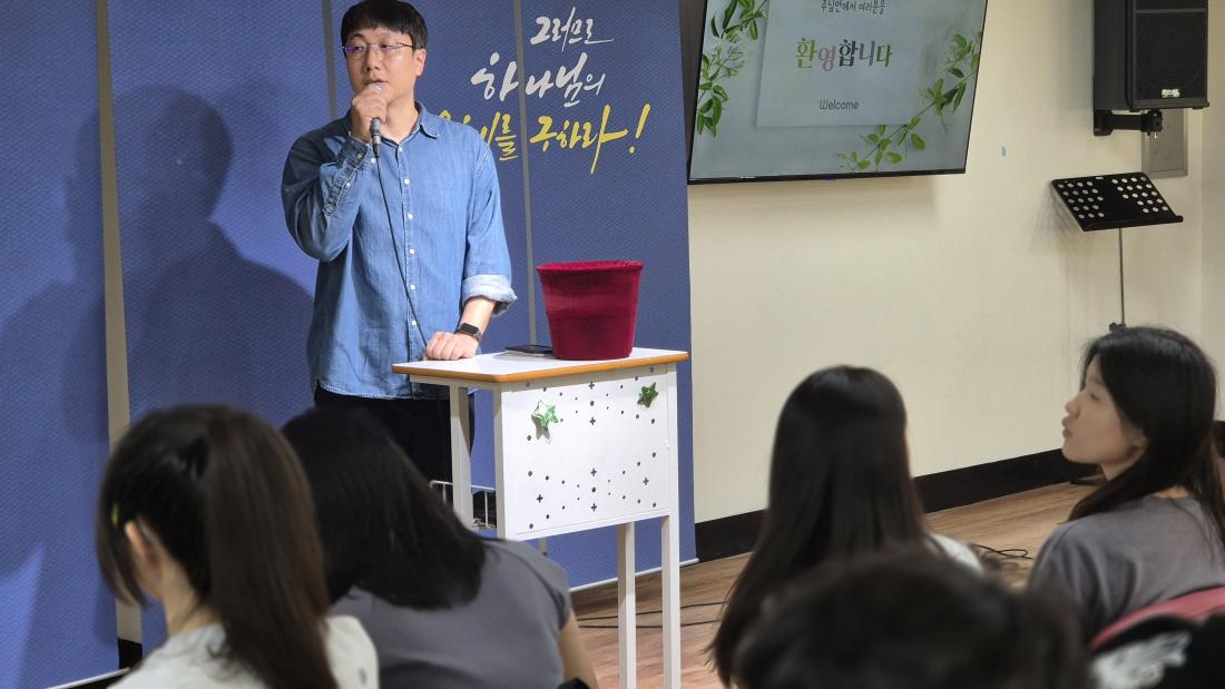 20250608_111619.jpg : 6월 8일 고등부 예배 사진입니다~