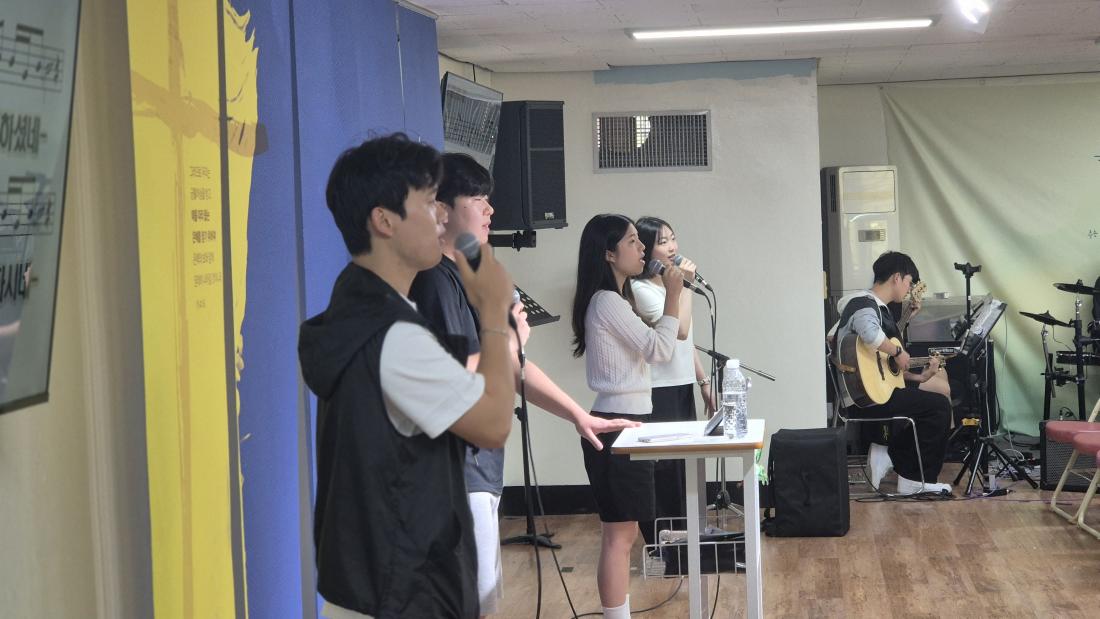 20250615_110551.jpg : 6월 15일 고등부 예배 사진입니다~