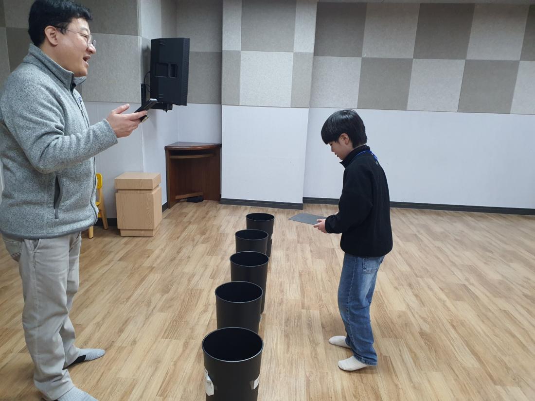 KakaoTalk_20250224_132353551.jpg : 유년부 겨울 성경 학교 첫째 날 모습입니다