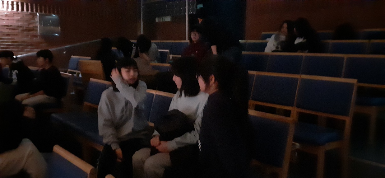 KakaoTalk_20240222_022632438.jpg : 고등부 겨울수련회 1일차 사진입니다