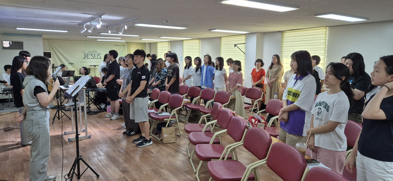 KakaoTalk_20240728_230804781.jpg : 7월 28일 고등부 예배 사진입니다